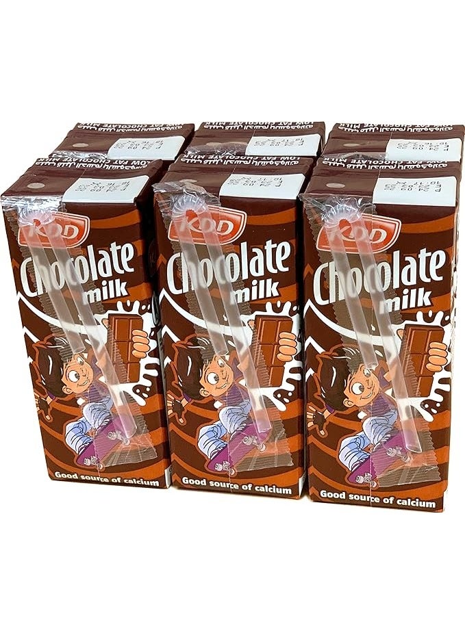 KDD Chocolate Milk - 180ml (Pack of 6) - Premium Quality Liquid Milk with Real Cocoa - Good Source of Calcium - Perfect Size for Kids' School Lunchboxes and Quick Snacks - Image 2